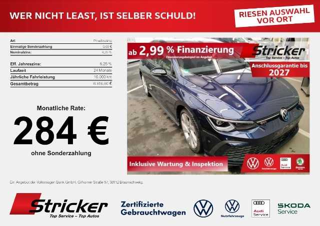 Volkswagen Golf °°GTI 2.0TSI DSG 310,-ohne Anzahlung Neu 59.655,-