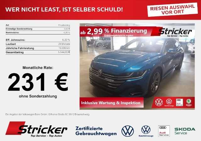 Volkswagen Arteon °°Shooting Brake R-Line 2.0TDI DSG 231,-ohne Anzahlung Neu 66.495,-