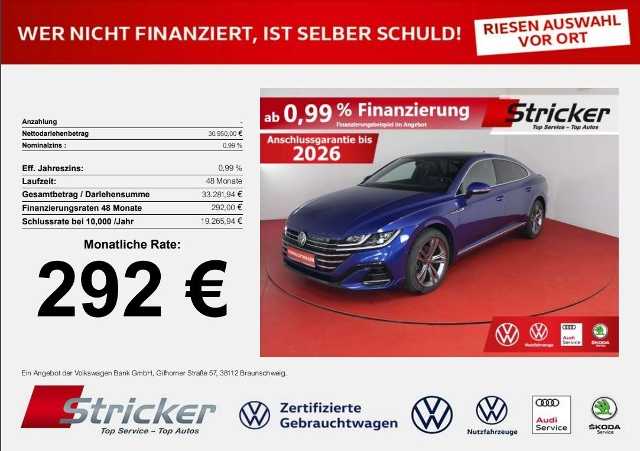 Volkswagen Arteon °°R-Line 1.4TSI e-hybrid 292,-ohne Anzahlung Neu 70.937,-