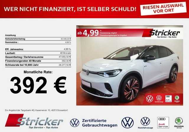 Volkswagen ID.5 GTX 220/77 260,-ohne Anzahlung LED-Matrix ACC